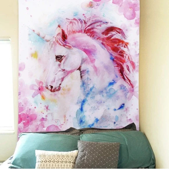 Colorful Unicorn Wall Tapestry | Never been used - Picture 2 of 4